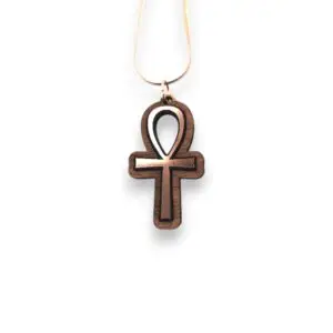 Croix De Ankh - rosé - Bijoux Egypte - Atelier Aby - Bretagne