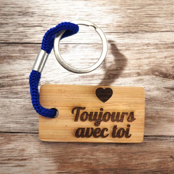 Porte Clef Bambou - personnalisable - Atelier Aby - Plérin