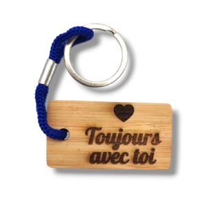 Porte Clef Bambou - personnalisable - Atelier Aby - Plérin