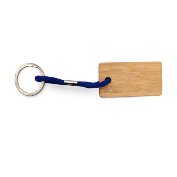 Porte Clef bleu Bambou - personnalisable - Atelier Aby - Plérin